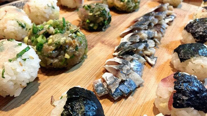 カワハギの刺身はやっぱり肝醤油で…しめ鯖・アジのなめろうで釣り飯！
