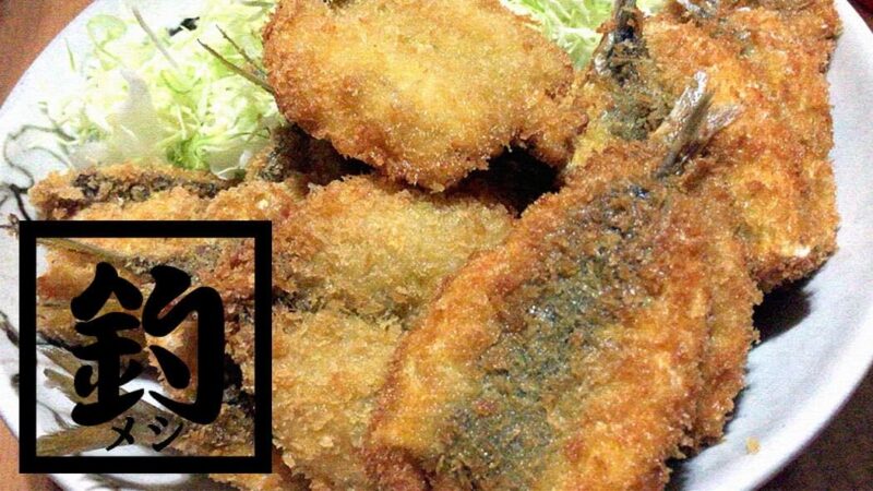 釣ったアジとウルメイワシをフライに！釣った魚で絶品釣りメシ