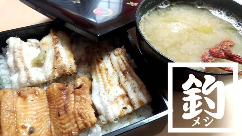 釣ったアナゴで煮穴子と白焼きのあいのせ重！【釣り飯】