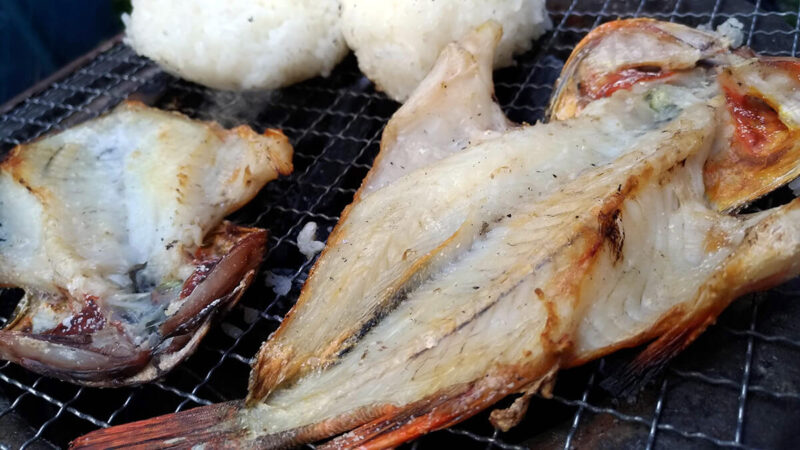 カサゴの干物とムラソイのアヒージョ｜釣った魚で釣り飯！