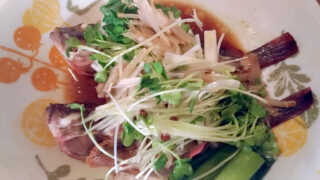 釣ったカサゴで清蒸魚！魚を蒸して油をかけるだけで簡単旨い！！