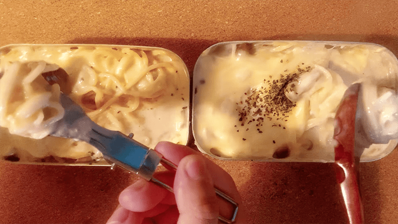 メスティン「グラタン風スープパスタ」が濃厚んまぁ〜｜家でキャンプごはん【キャンプ料理レシピ】
