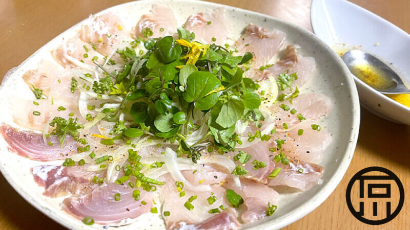 釣ったヒラスズキで釣り飯！マルより脂がのった刺身が旨い！！