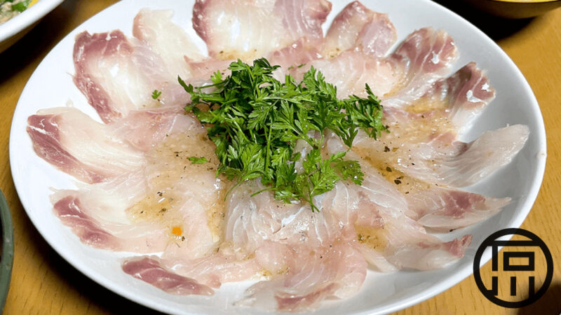 釣ってきたマルスズキをムニエルとカルパッチョにしたら美味