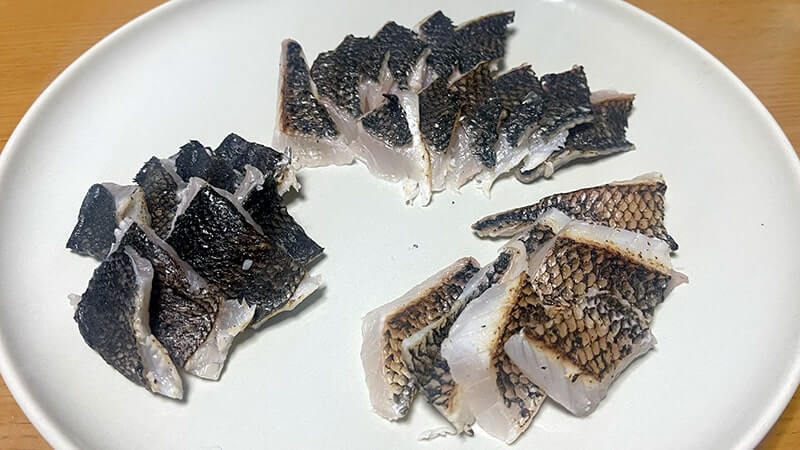 11月の秋フカセ釣りでグレを釣って塩焼きと炙り刺しに！旨し。