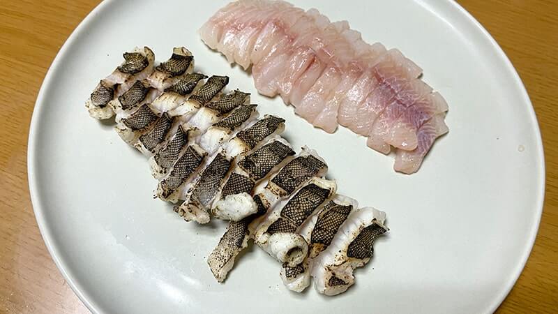 アイナメを釣って刺身と炙り刺しにした冬のある日の釣行