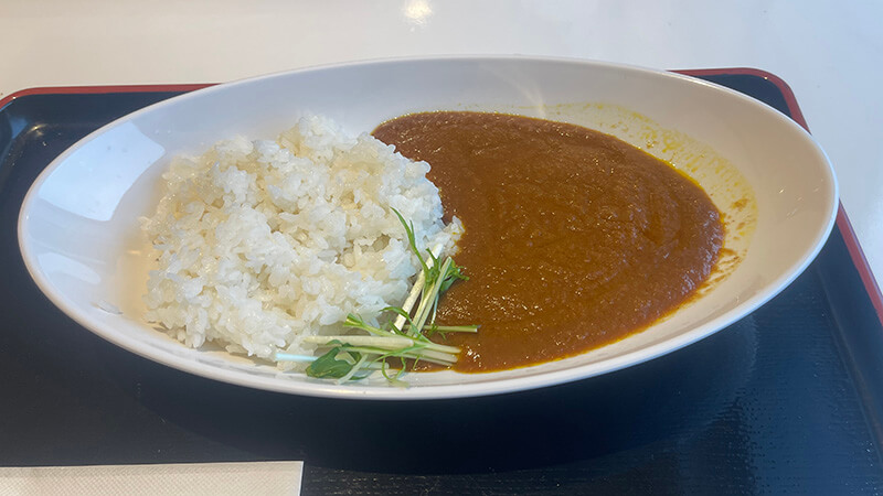 朝の船内レストランで食べたやさしい味のカレー
