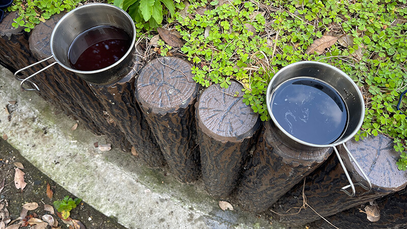 新島最終日の朝にキャンプ場で淹れるコーヒー