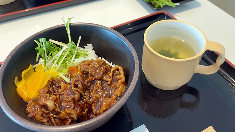 さるびあ丸のレストランで食べた丼もの