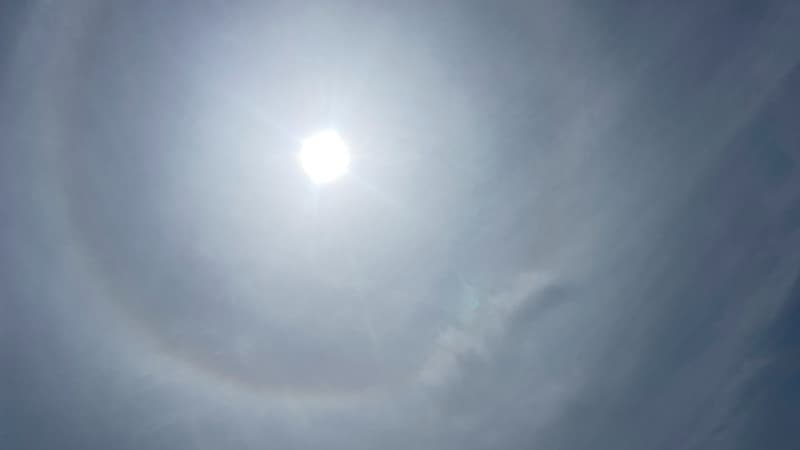 梅雨の晴れ間に顔を出した6月下旬の太陽