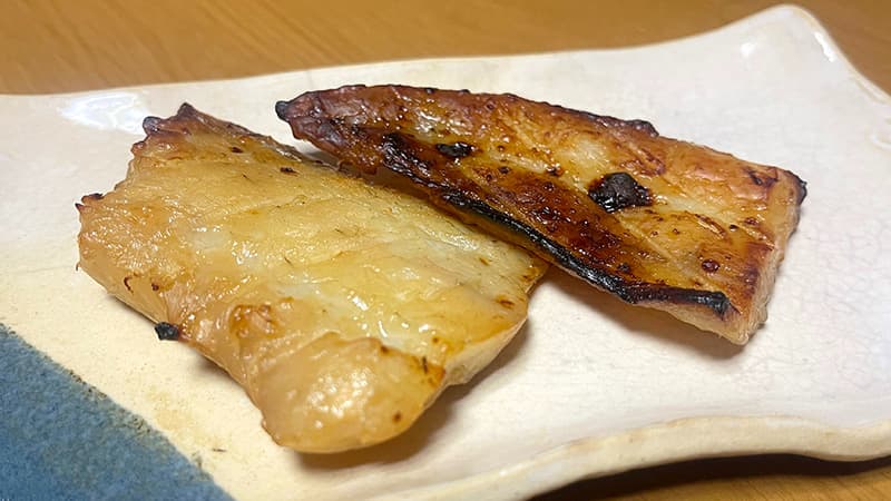 焼き上げたチヌの粕漬け