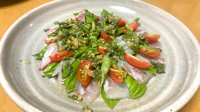 ヘチ釣りで釣ったチヌを5品に！昆布締めから焼き魚、バジルのカルパッチョまで